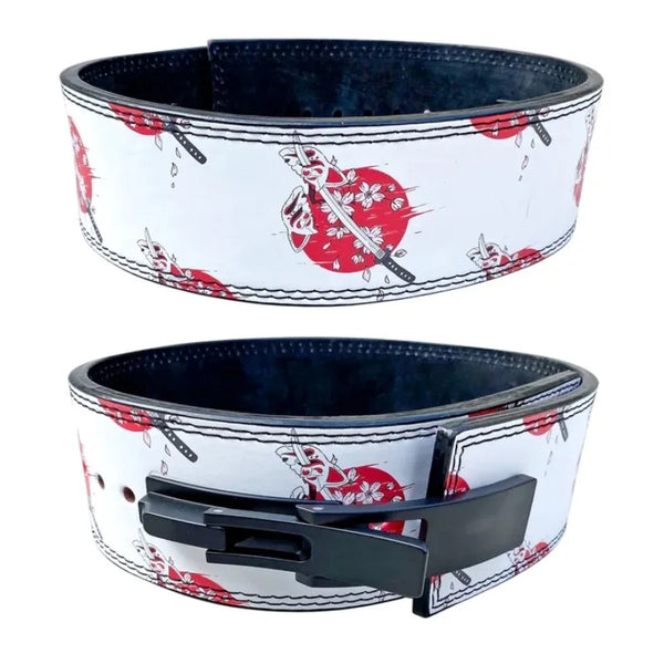 White Dragon & Masked Katana Lever Lifting Belt