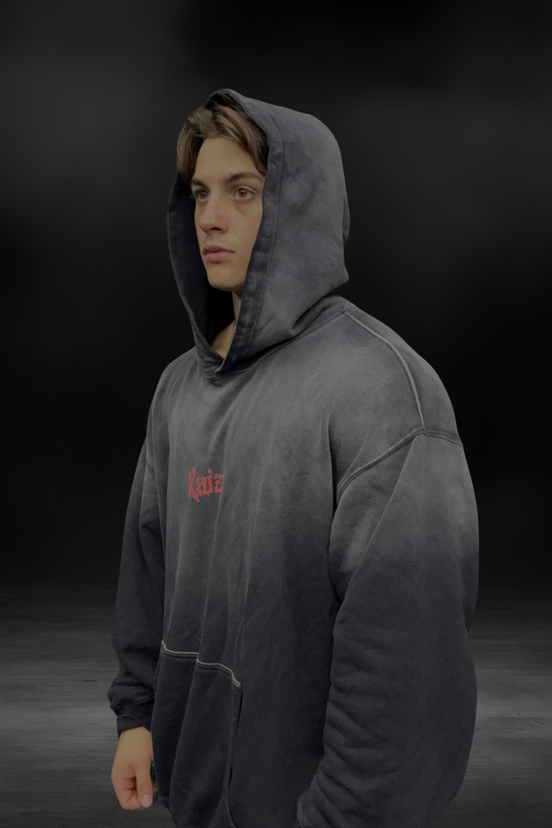 Oversized Vintage "First Step is Self Belief" Zyzz Hoodie