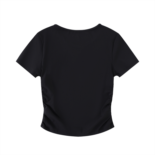 Kaizen Ruched Bodycon Crop Top
