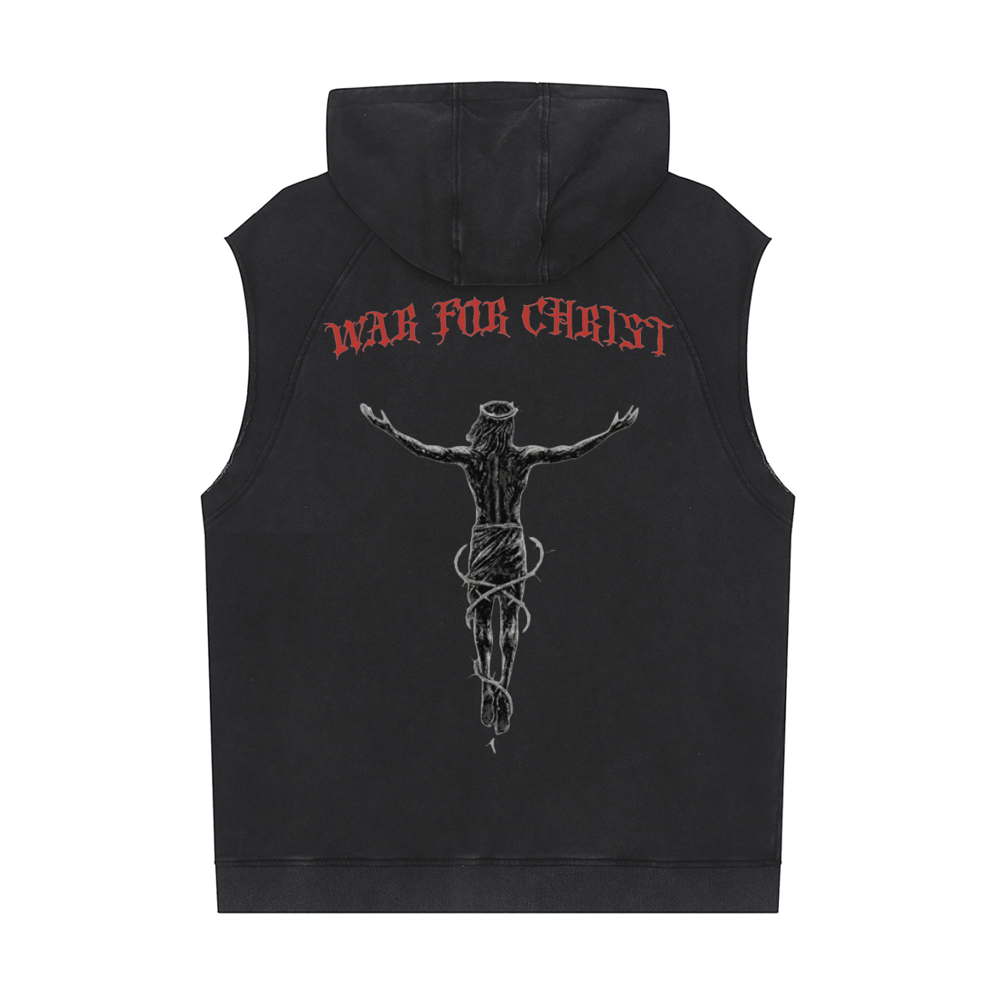 194 War of Christ Vintage Sleeveless Hoodie