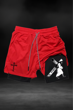 "Carrying the Cross" Christian Shorts