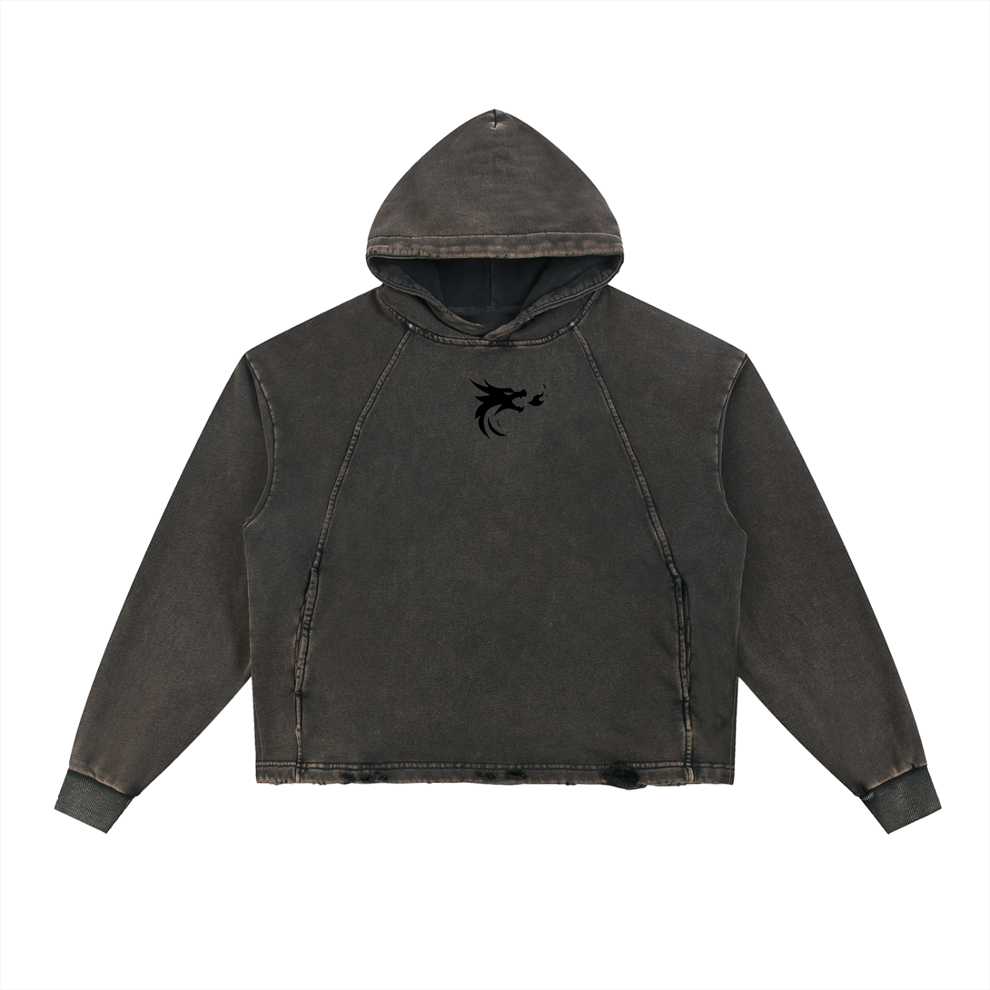 Kaizen "Self Belief" Vintage Washed Frayed Hoodie