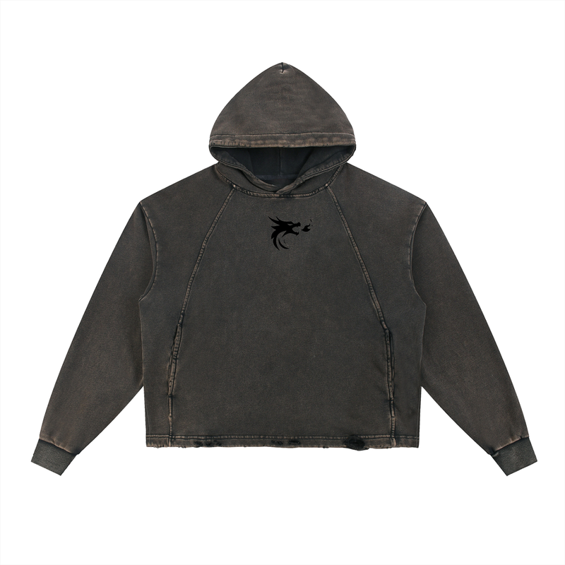 Kaizen "Self Belief" Vintage Washed Frayed Hoodie
