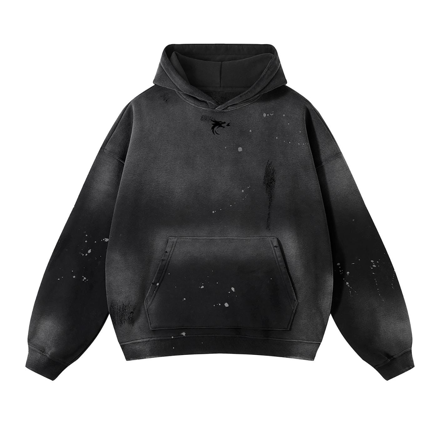 138 Grim Reaper Frayed Fleece Hoodie