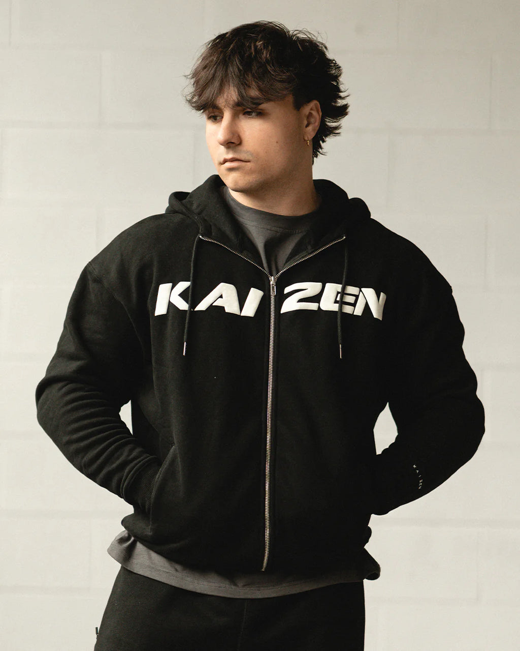 162 - Oversized Kaizen Zip Up Hoodie