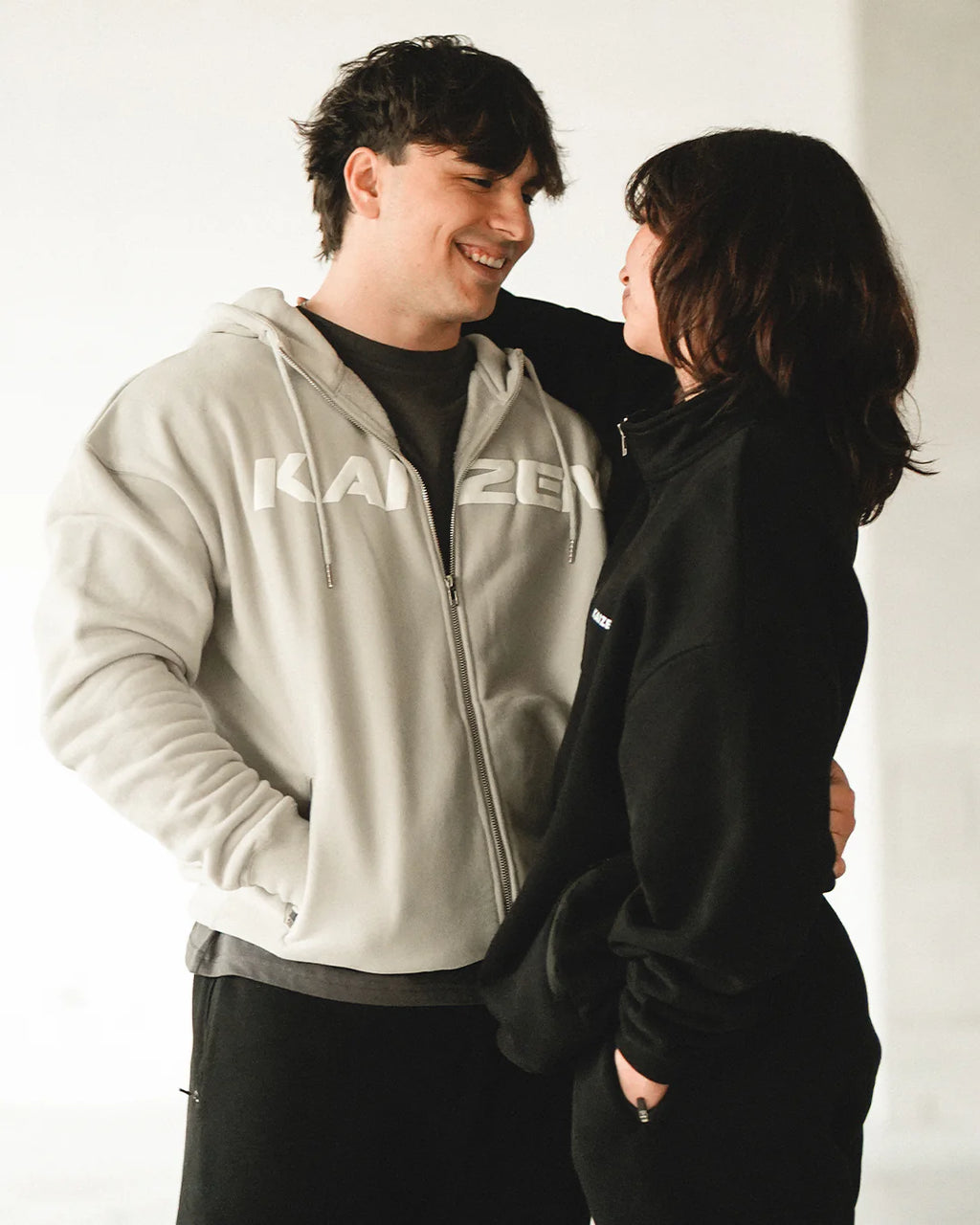 162 - Oversized Kaizen Zip Up Hoodie