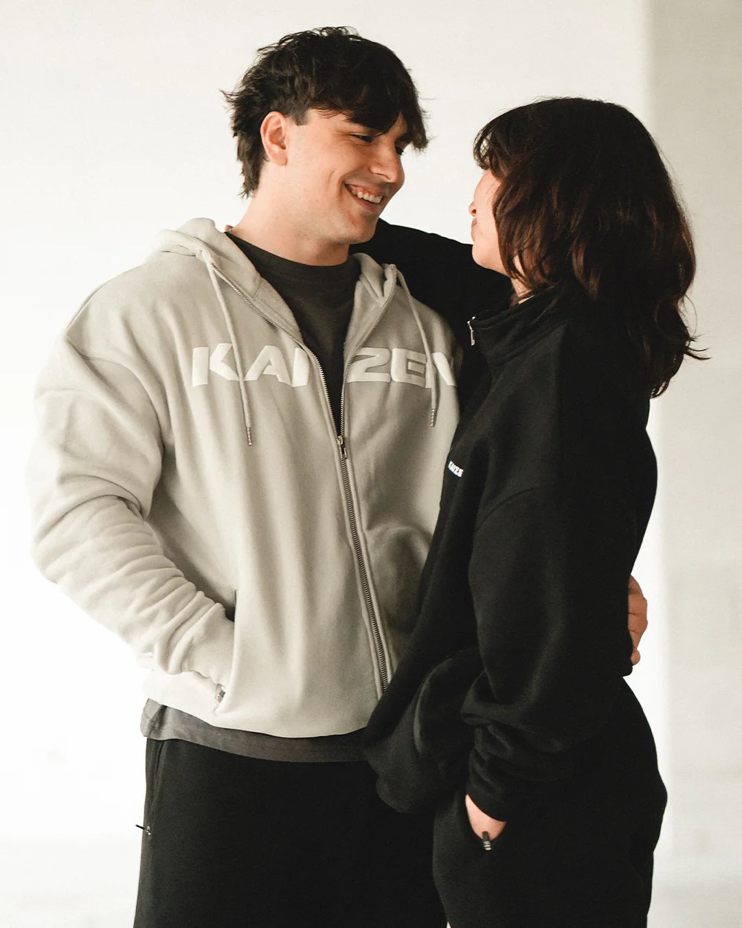 162 - Oversized Kaizen Zip Up Hoodie