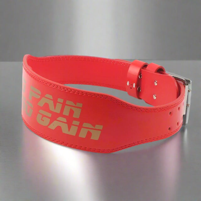 "No Pain No Gain" Weight Lifting Belt - KaizenStyle