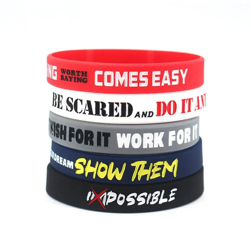 1 Pack Motivational Wristbands