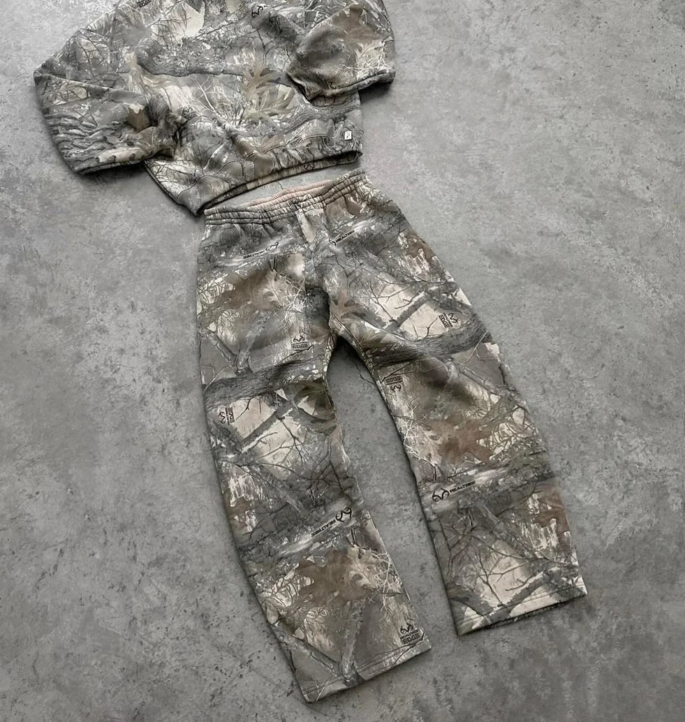 Camo Oversized 2 Piece Set 