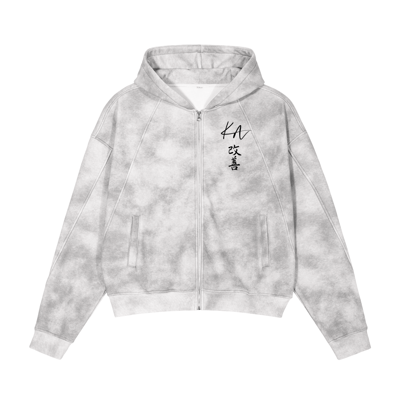 Kaizen Washed Zip-Up Fleece Hoodie - Sekai V1