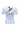 White t-shirt with a graphic design on the back against a black background