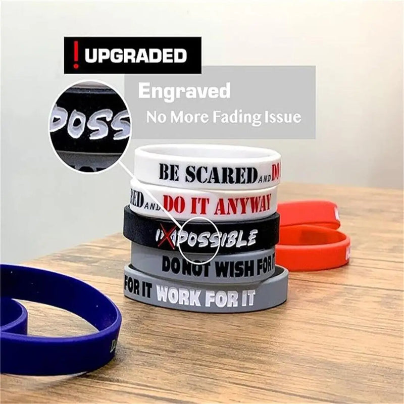 1 Pack Motivational Wristbands