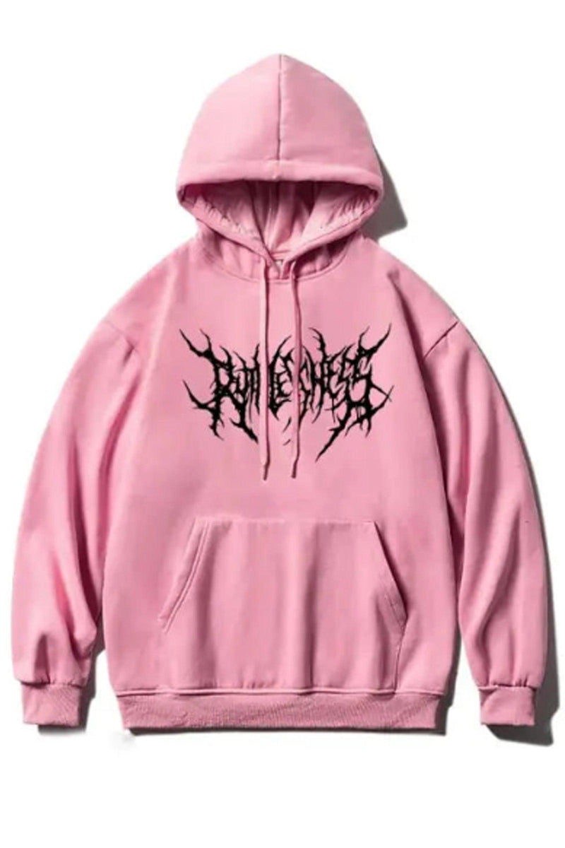 Men's Pink hoodie featuring the Berserk logo, crafted from a soft cotton blend for comfort and style during workouts and casual wear.