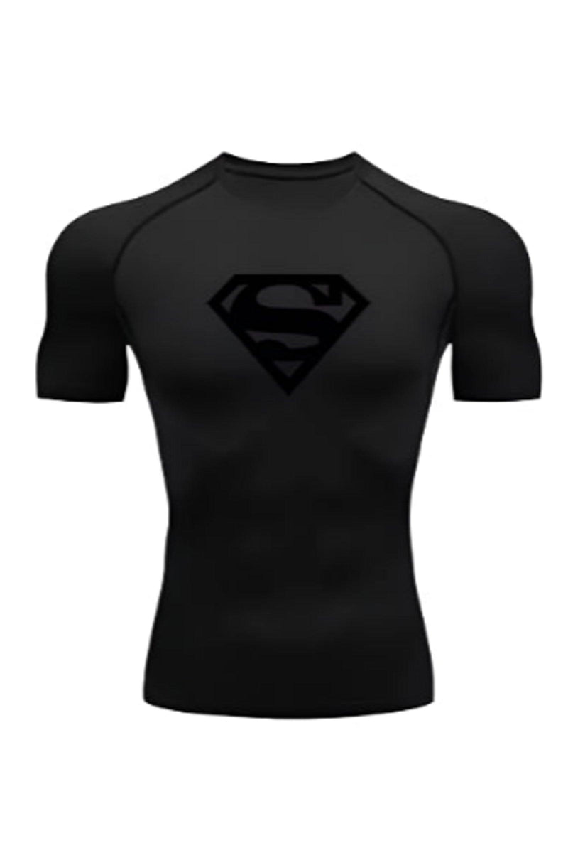 Superman compression shirt, designed for optimal performance and comfort during workouts with a bold Superman logo design.