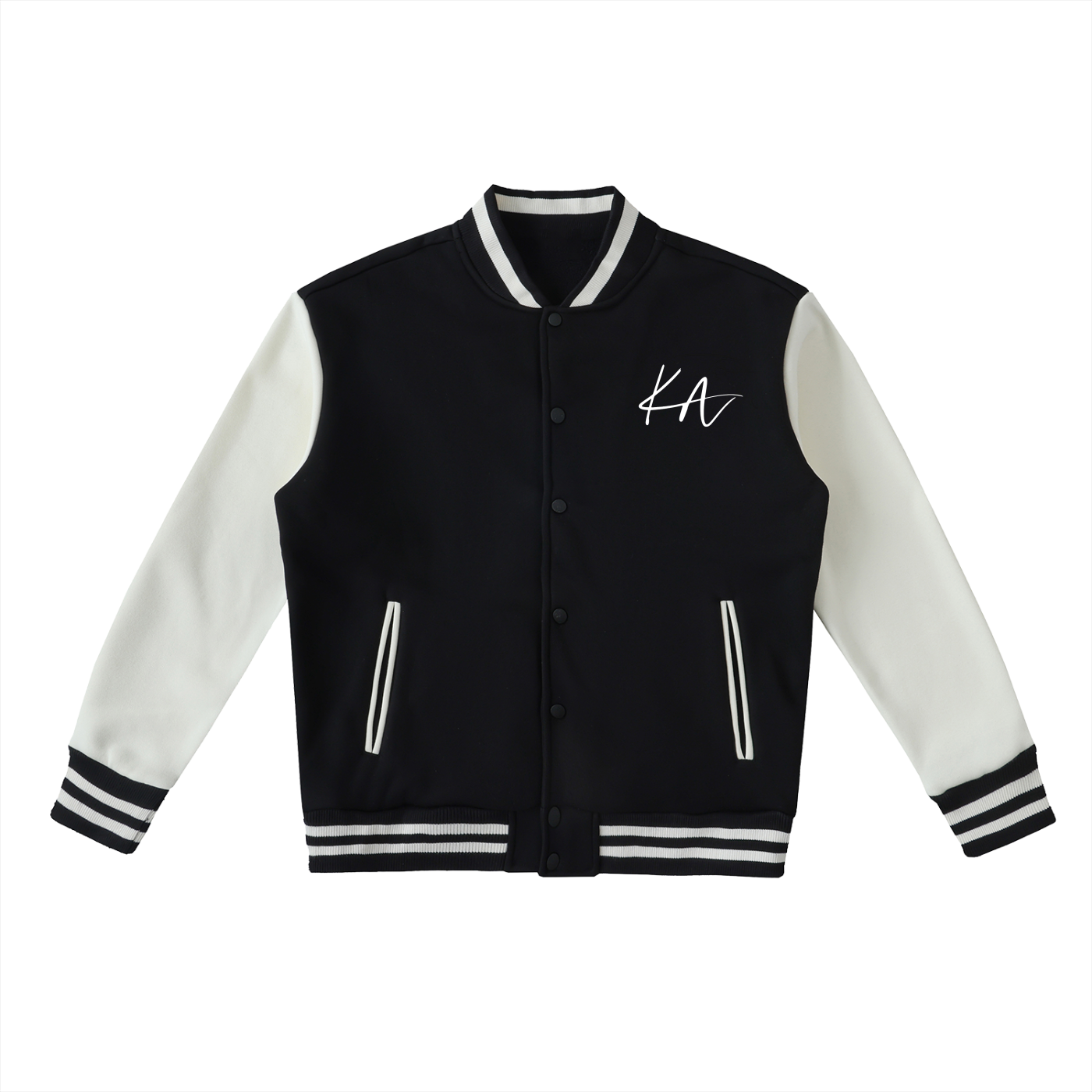 Kaizen Two-Tone Fleeced Varsity Jacket