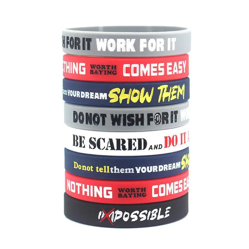 1 Pack Motivational Wristbands