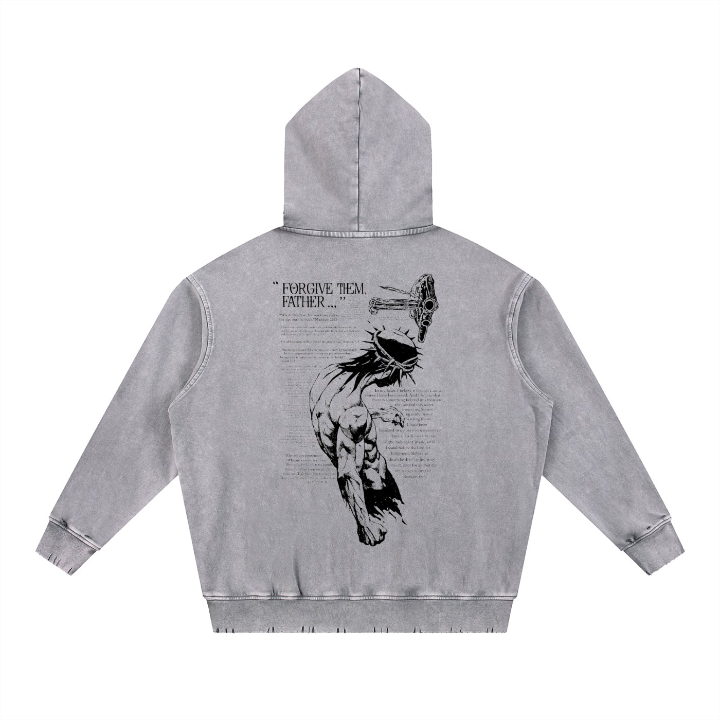 118 Forgive Them Father Vintage Heavyweight Hoodie