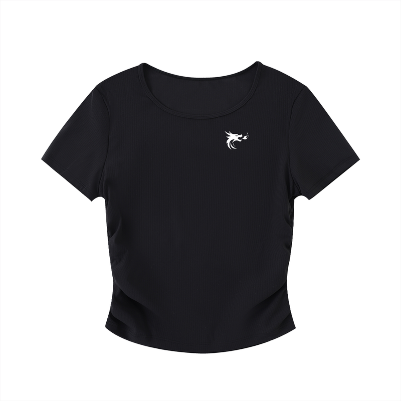 Kaizen Ruched Bodycon Crop Top