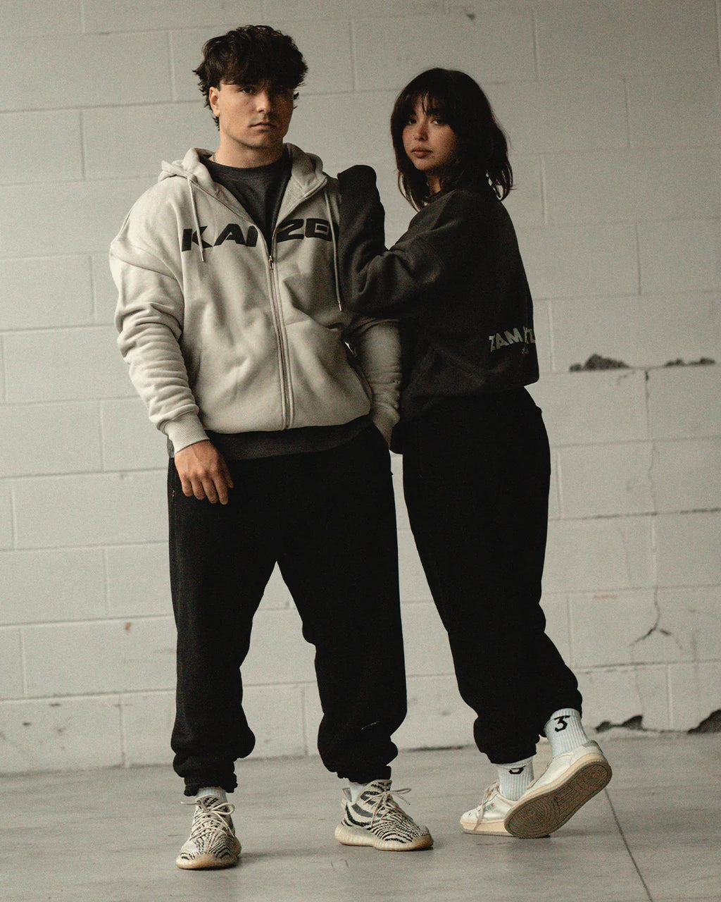 162 - Oversized Kaizen Zip Up Hoodie