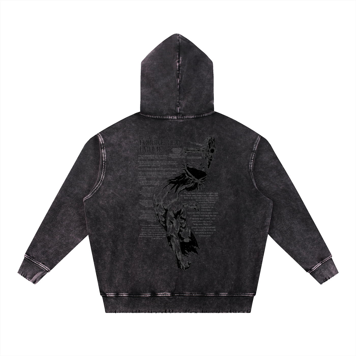 118 Forgive Them Father Vintage Heavyweight Hoodie