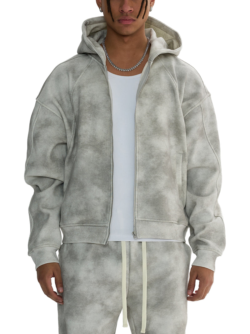 Kaizen Washed Zip-Up Fleece Hoodie - Sekai V1