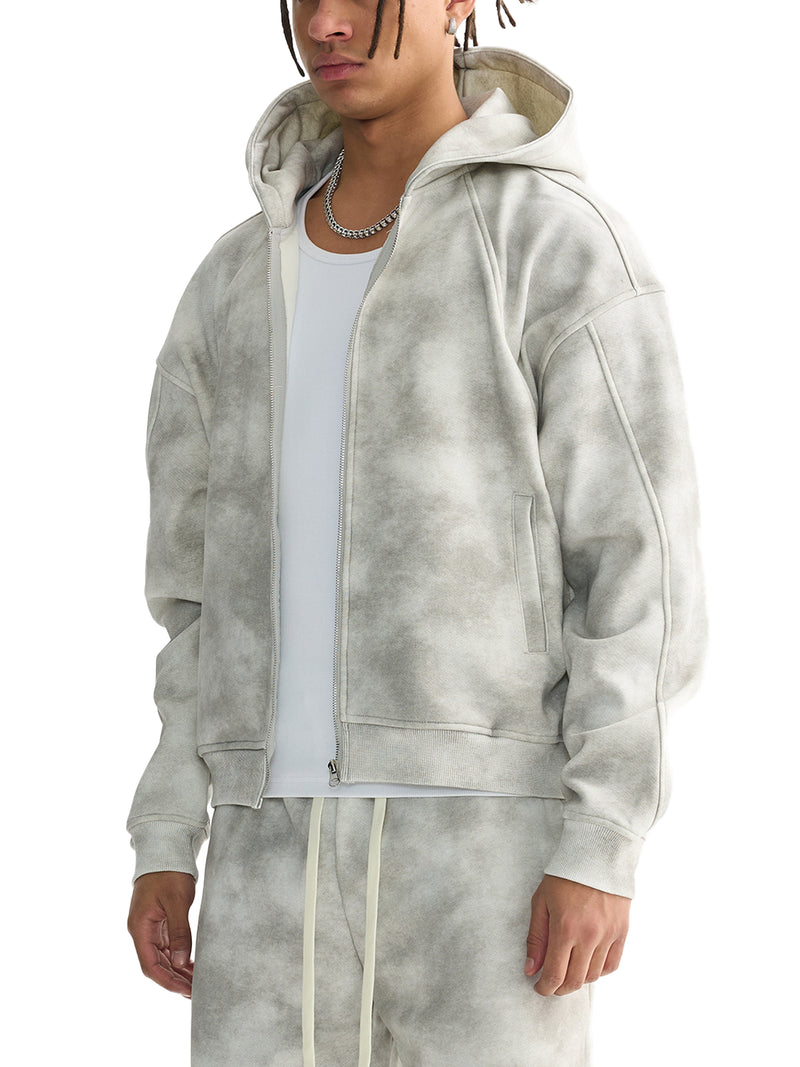 Kaizen Washed Zip-Up Fleece Hoodie - Sekai V1