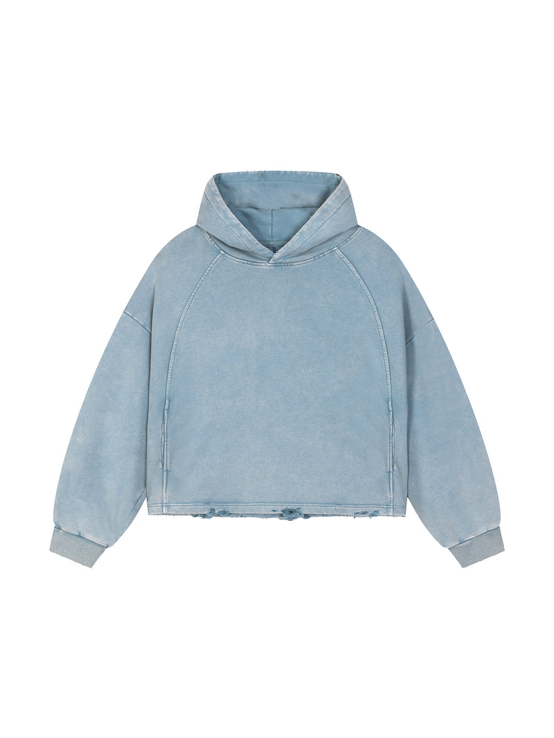 Kaizen "Self Belief" Vintage Washed Frayed Hoodie